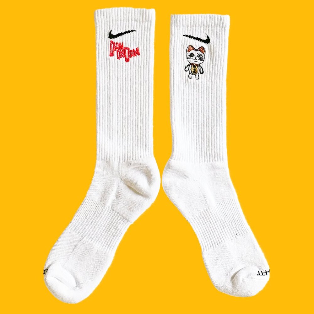 Dan da Dan Turbo Granny Embroidered Socks | Customized Socks